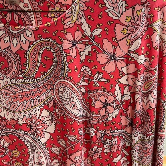 EUC Tommy Hilfiger Pink Paisley Dress Size 4. #068 - Picture 4 of 6